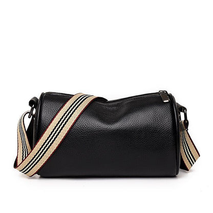 Soft Cowhide Shoulder Bag Rivet Genuine Leather Handbag Fashion Messenger Purse