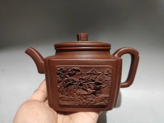 Chinese Yixing Zisha Clay Handmade Exquisite Teapot