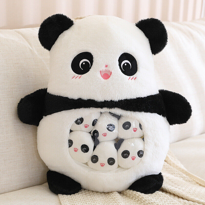 6pcs Plush Toy Inside Cute Cartoon Pillow Bag Animals Toy Cushion Kids Gifts