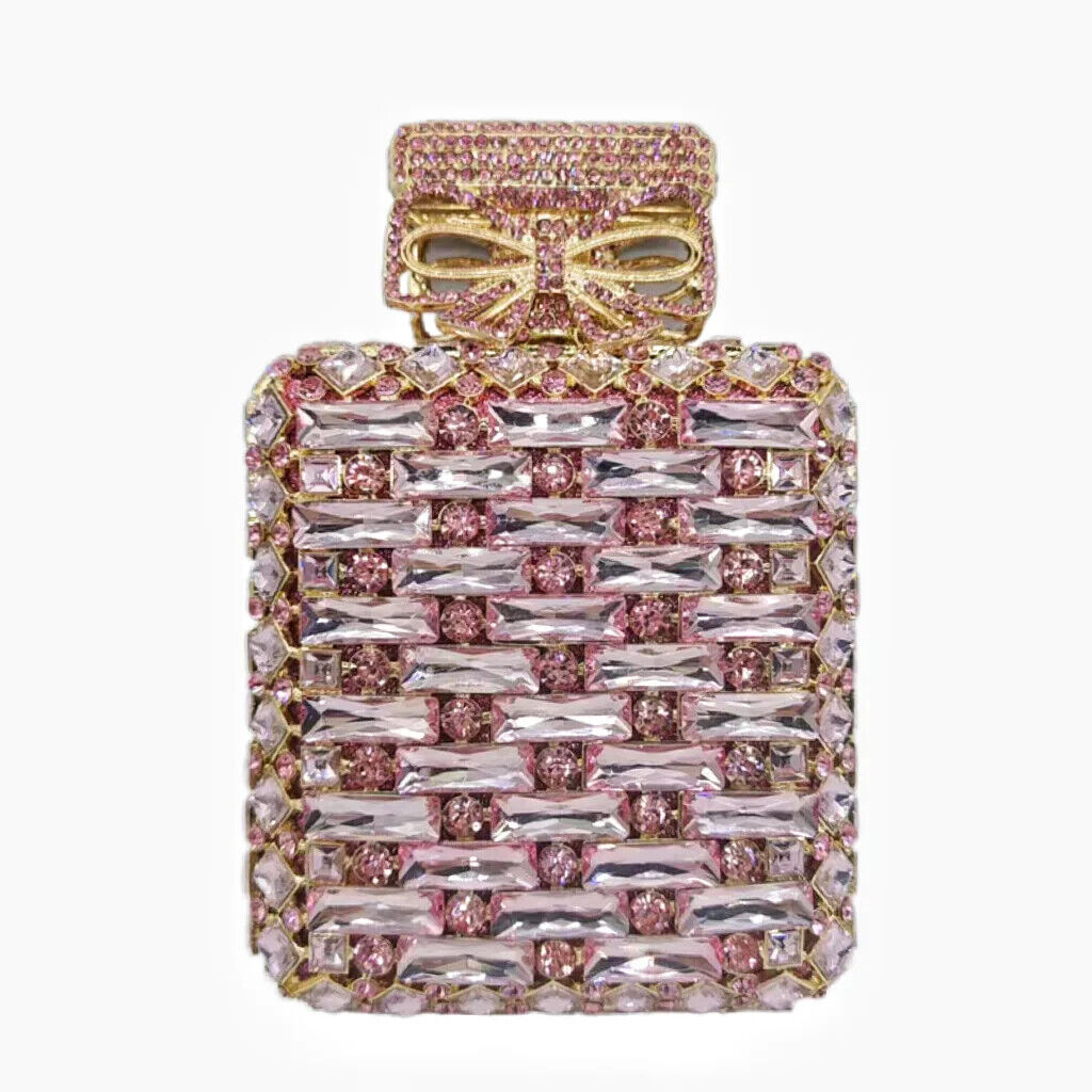 Women Perfume Bottle Evening Bags Bridal Purses Party Wedding Diamond Day