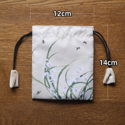 Chinese Velvet Jewelry Buddha Bag Organizer Storage Bag Jewelry Teacups Case NEW
