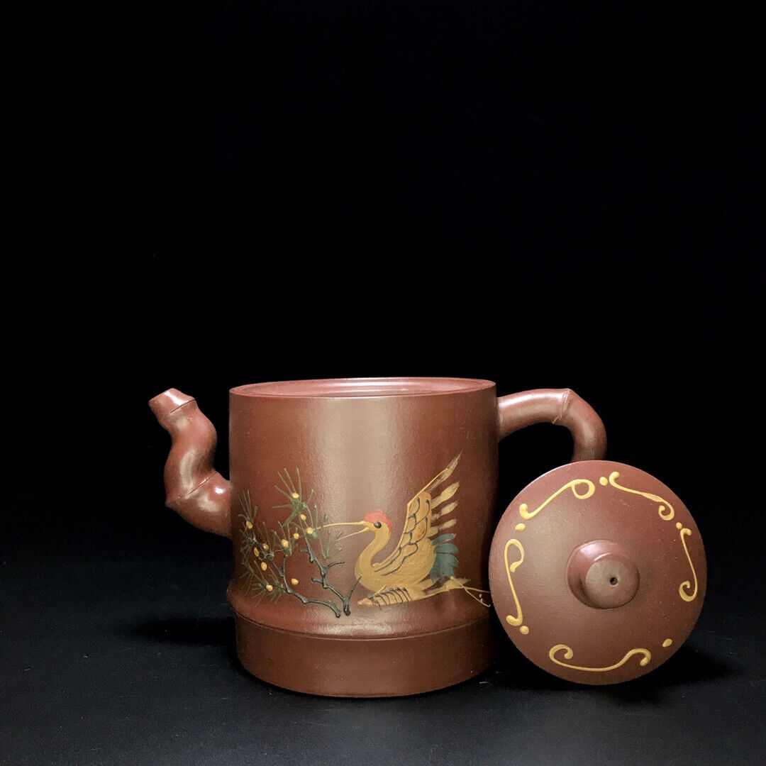 Chinese Yixing Zisha Clay Handmade Exquisite Teapot （高竹桶 底款：汪寅仙）