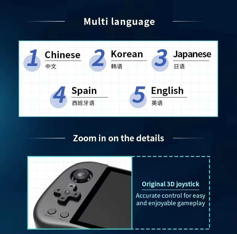 Powkiddy X55 64GB -256GB SD : Retro Handheld Game Console 5.5 inch Screen