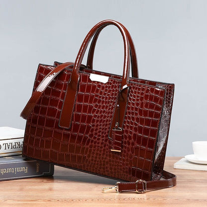 Luxury Bags Crocodile Pattern Shoulder Bag Synthetic Leather Woman Bag Accessory