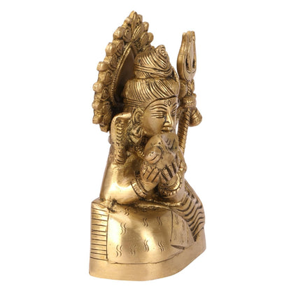 Hindu God Lord Brass Shiva Shiv Drinking Idol Statute Figurine