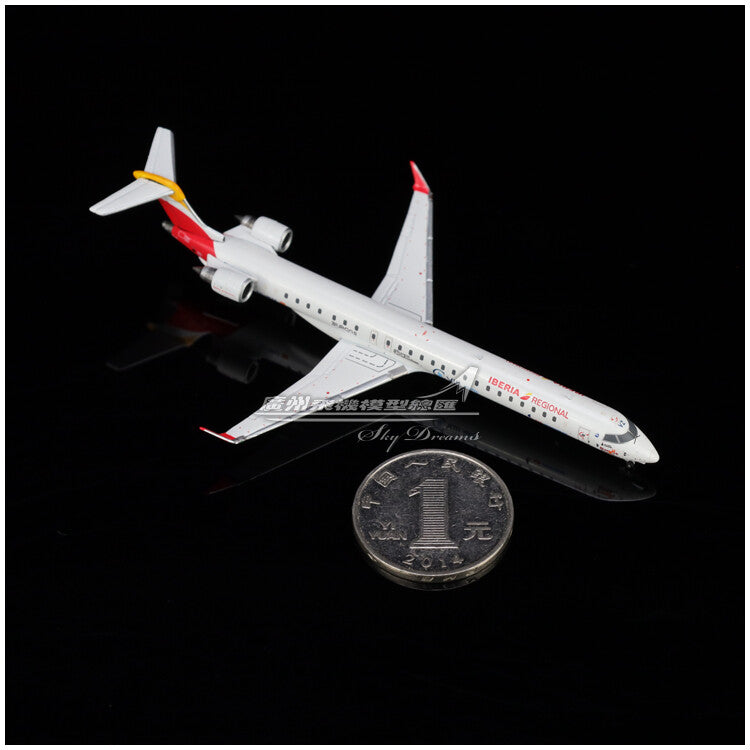 1:400 JC Wings Iberia Bombardier CRJ1000 Passenger Airplane Diecast Model