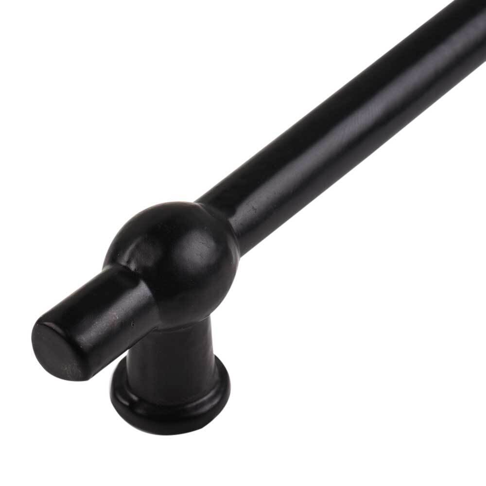 Set of 2 Matte Black Iron Bar Cabinet Pull Handle For Home Decor Bar
