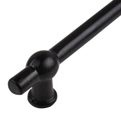 Set of 2 Matte Black Iron Bar Cabinet Pull Handle For Home Decor Bar