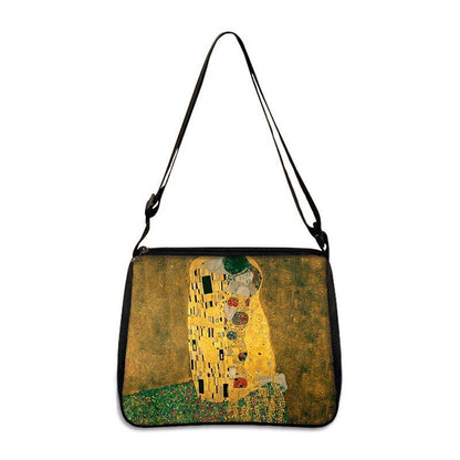 Famous Paintings Handbag Women Shoulder Bags Shopping Bag Canvas Pouch Zipper