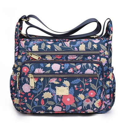 Crossbody Casual Shoulder Bag Rural Style Cloth Nylon Waterproof Shopper Handbag