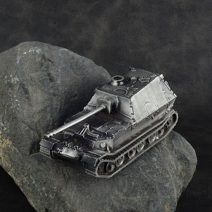 1:72 WW II Germany Jagdpanzer TIGER/P Tank Model All-metal Silver