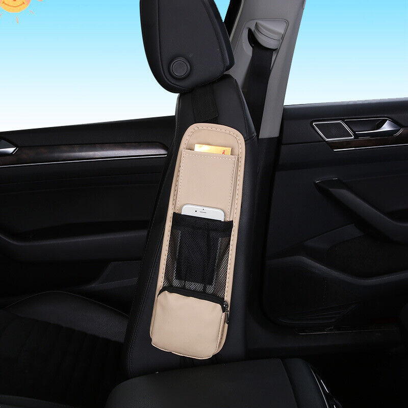 Car Seat Side Mesh Bag Organizer Storage Holder Phone Stowing Pocket Accessories
