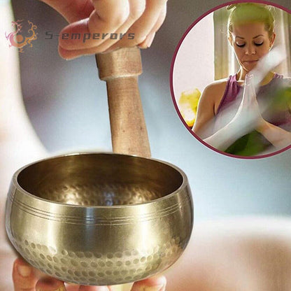 TIBETAN HAMMERED SINGING BOWL AMAZING SOUNDS CHAKRA NEPAL YOGA & MEDITATION