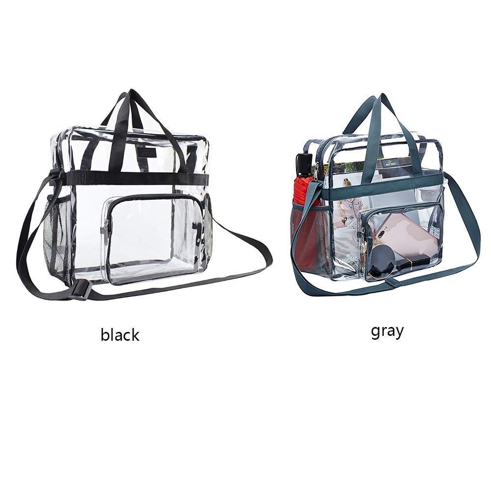 PVC Transparent Purse Large Clear Bag Crossbody Purse Traveling Lightweight 1 PC
