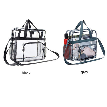 PVC Transparent Purse Large Clear Bag Crossbody Purse Traveling Lightweight 1 PC