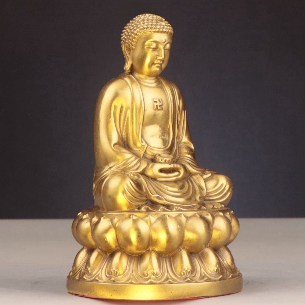 8" 20cm New Copper Sakyamuni Buddha Statue Gautama Buddha Tathagata