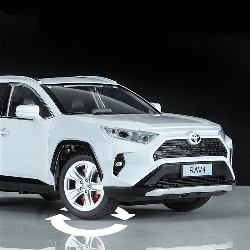 1:24 Toyota RAV4 SUV Diecast Model Cars Toy Off-road Vehicles Collection Gift