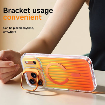 For iPhone 17 16 15 14 Pro Max 13 Case Magnetic with Camera Lens Protector Stand