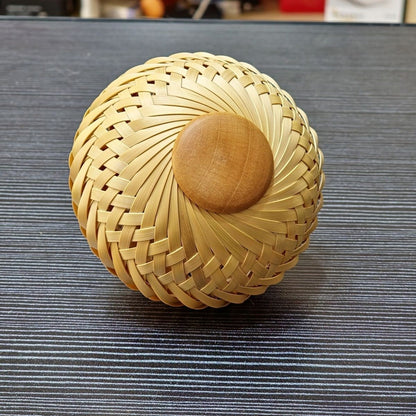 Handwoven Bamboo Guoguo Cage Handmade Chinese Style Cricket Cage Decor