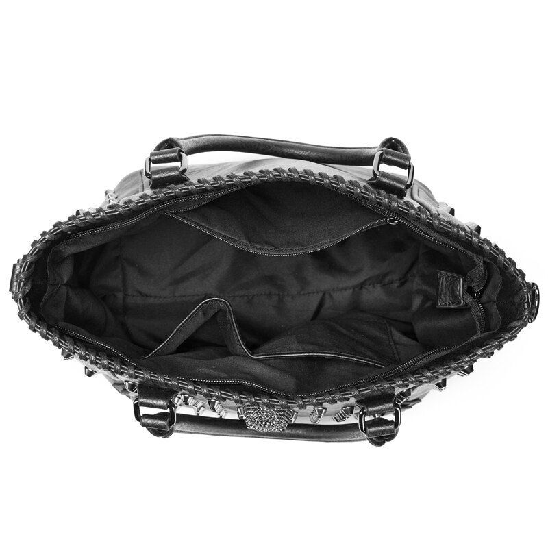 Women Bag Leather Crossbody Bag Purse Handbag Punk Style Shoulder Messenger Bag