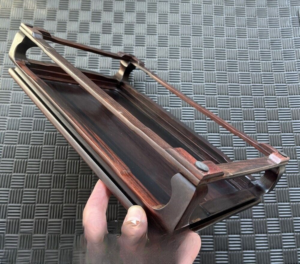 Chinese Rosewood Table Display Rack Coffee Tea Laptop Leisure Desk Home Decor