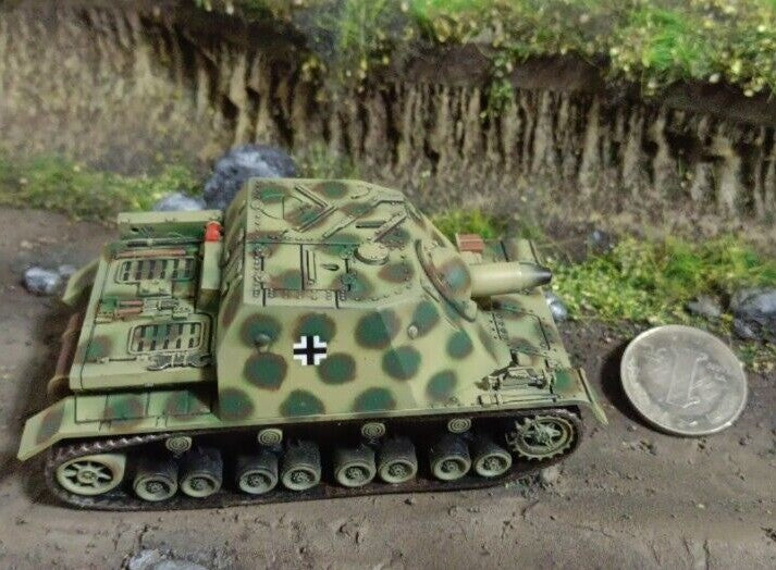 9.5CM German Brummbar Grizzly Tank Sturmpanzer Self-propelled Assault Gun Model