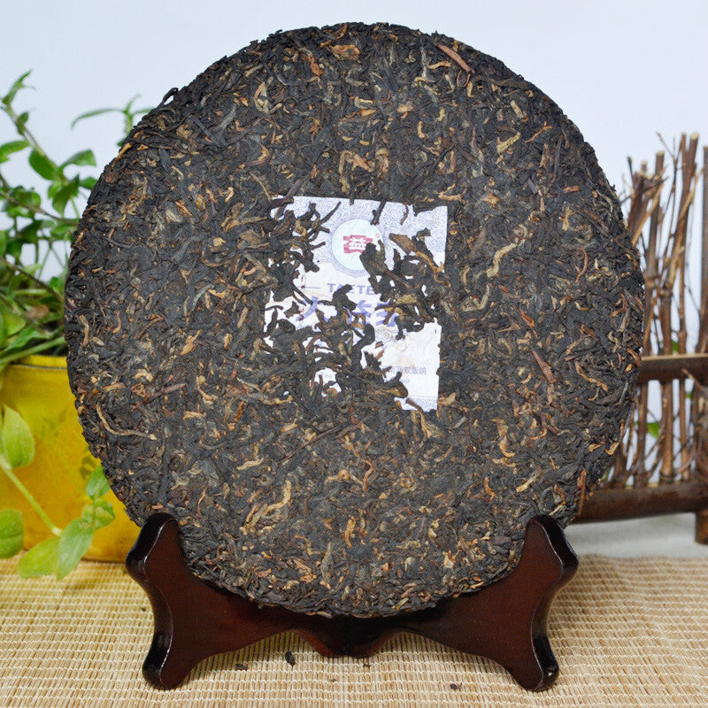 Source of Puer Menghai Dayi Pu'er Tea Cake 2015 357g Ripe Pu-erh Shu Classic -
