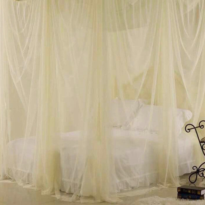 Elegant Princess Mosquito Net Palace 4 Corner Mesh Nets Bed Canopy Bedding Home