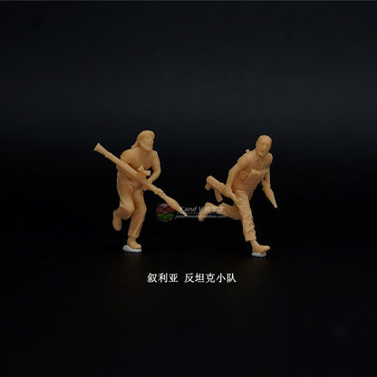 1/72 1/64 1/87 Syrian Anti-tank Squad 2-persons Unpainted Model Ornament
