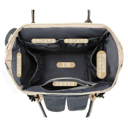 Large Backpack Traveling Bag Storage Pack Waterproof Mother Bag Nylon Zipper 1PC