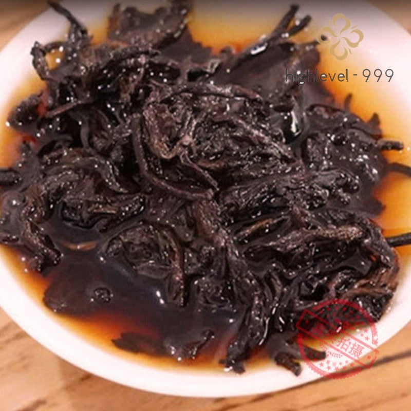 357g Ripe Pu'er Cake Yunnan Menghai Ancient Tree Qizi Grade Compressed Tea