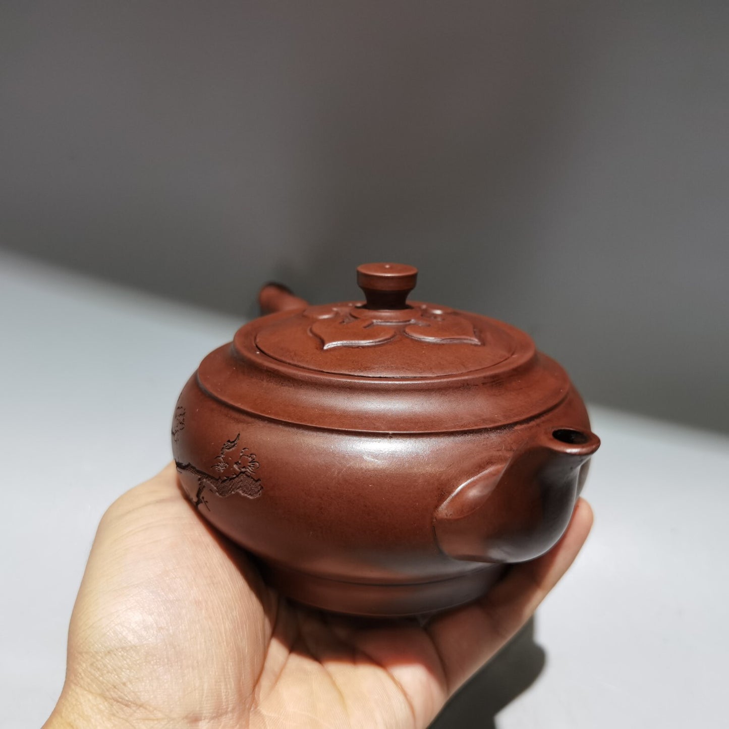 Yixing Zisha Purple Clay Pot Handmade Famous Phrase Kung Fu Tea Health Teapot