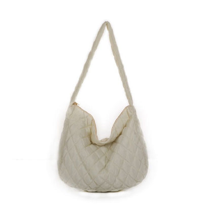 Large Puffy Shoulder Bag Crossbody Purse Down Soft Warm Puff Tote Bag Polyester