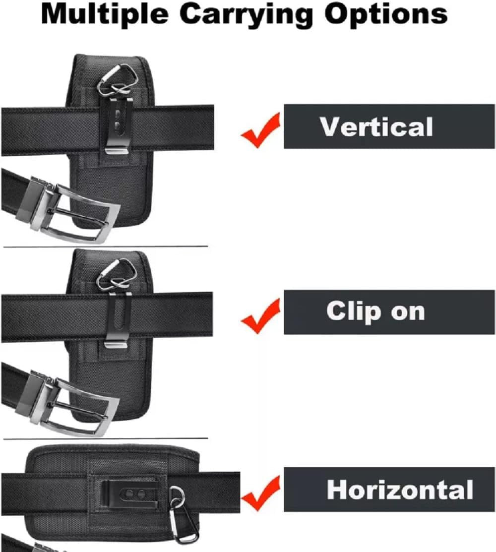 Vertical Cell Phone Holster Pouch Wallet Case With Belt Clip For iPhone Samsung