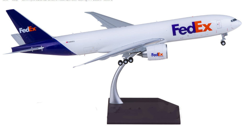 1:200 Geminijets FedEx B777-200LRF N895FD Passenger Airplane Diecast Model