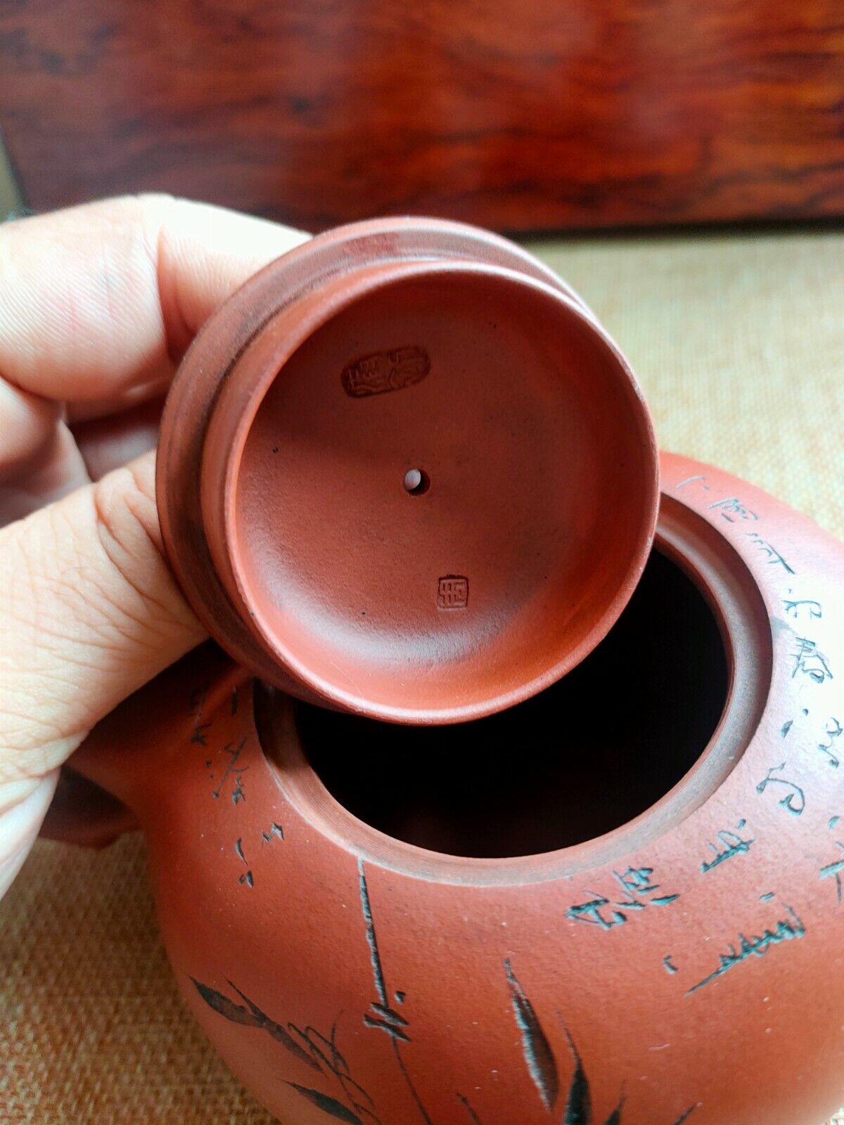 Chinese Yixing Zisha Clay Handmade Exquisite Teapo83320