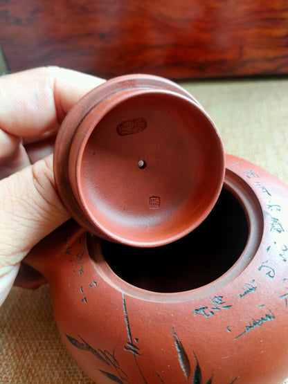 Chinese Yixing Zisha Clay Handmade Exquisite Teapo83320