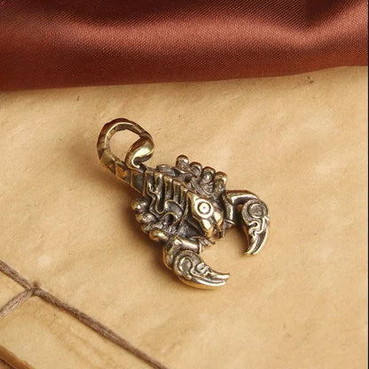 Solid Brass Scorpion Figurine Desktop Decor Ornaments Toy Scorpius Pendant
