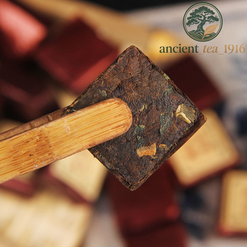 500g 2026 Pu'er Tea Ancient Tree Small Square Brick Ripe Tea Pu'er