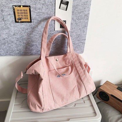 Winter Teenager Textile Bag Fabric School Book Laptop Pouch Side Bag