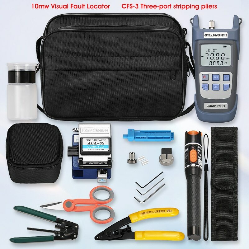 FTTH Fiber Optic Tool Kit Fiber Optic Power Meter Visual Fault Locator FTTH Tool