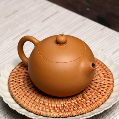 Ball Shaped Infuser Holes Marked Xishi Pot Chinese Yixing Old Duan Clay Tea Pot