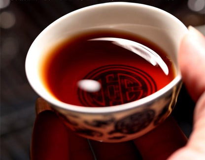 Organic Yunnan Pu-erh Tea Cake 357g – Premium Ripe Pu'er Tea, Aged Cooked Puerh