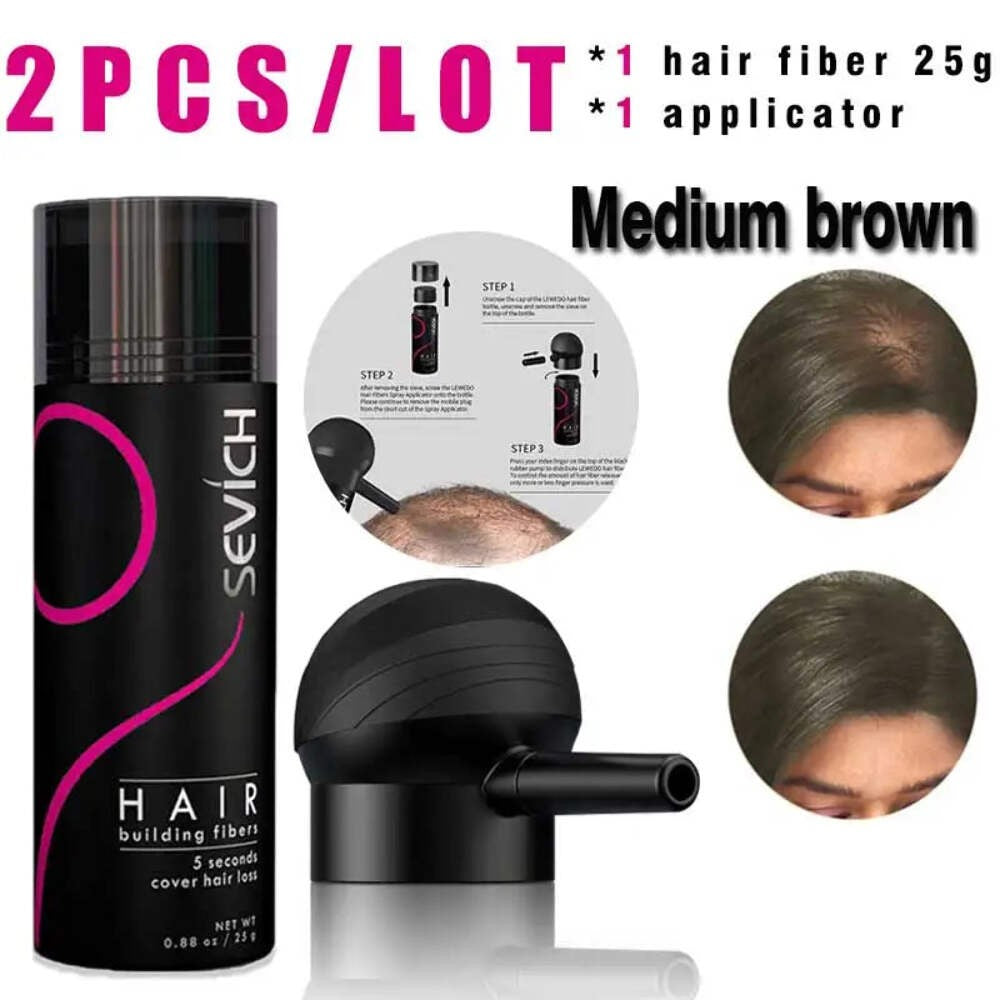 Keratin Hair Fiber Set 25g with Applicator