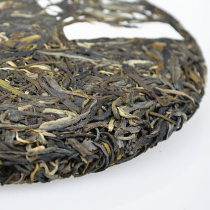 357g Aged Pu'er Cha Tea Pressed Tea Cake Yunnan Natural Old Tree Puerh Green Tea