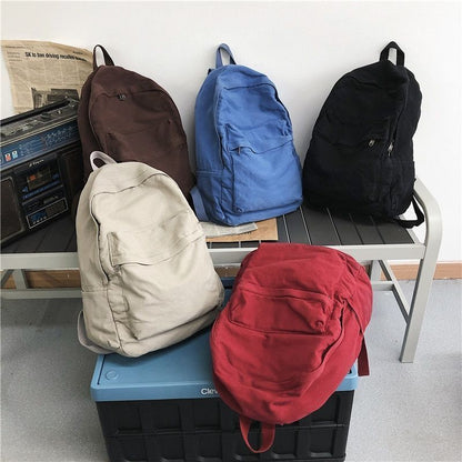 Large Rucksack Casual Student Backpacks Computer School Bags 32*13*41 CM Canvas