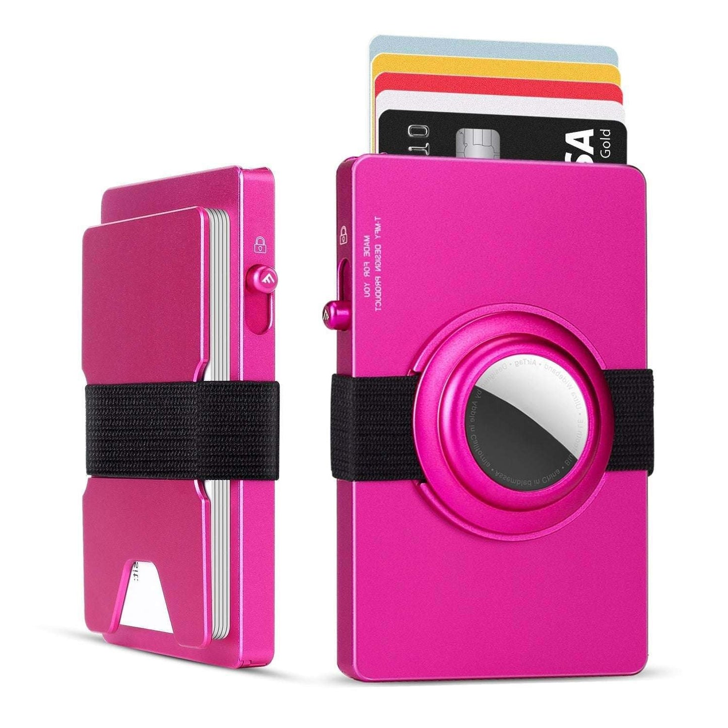 TOYFID Pop Up RFID Slim Wallet with AirTag Holder