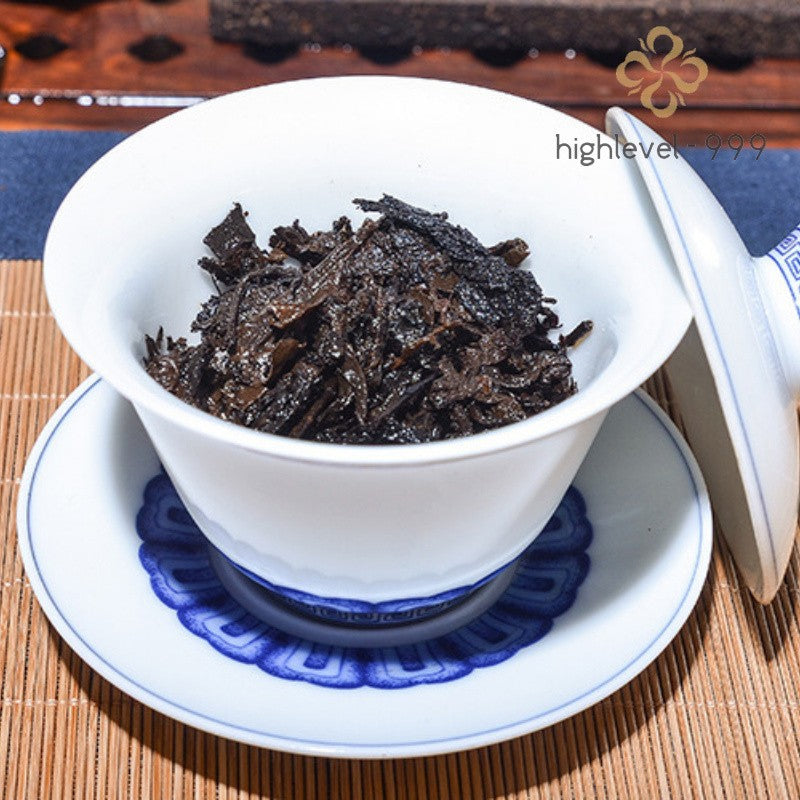 357g Ripe Pu'er Tea Cake 2003 Gongting Menghai Qizi Yunnan Mountain Grown Tea