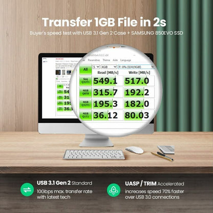 HDD Case 2.5 SATA to USB 3.0 Adapter Hard Drive Enclosure SSD Disk Box Type C