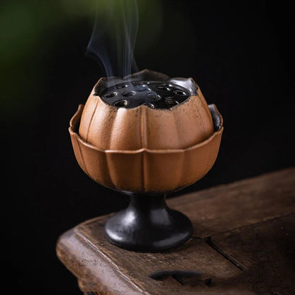 Creative Ceramic Lotus Incense Burner Home Indoor Incense Line Incense Burner